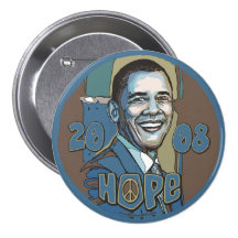 Esperanza del retrato 2008 de Obama Pins