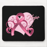 Esperanza floral de la cinta - cáncer de pecho alfombrilla de ratón
