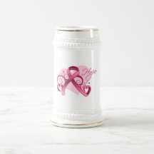 Esperanza floral de la cinta - cáncer de pecho tazas
