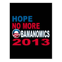 Espere no más de Obamanomics 2013 Postal