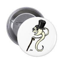 Esperma en un botón del sombrero de copa pin