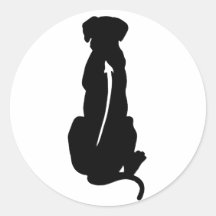 Espina dorsal de la raza del perro de Rhodesian Ri Pegatinas