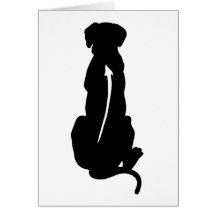 Espina dorsal de la raza del perro de Rhodesian Ri Felicitación