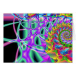 espiral 2 de Phoenix del arco iris Felicitacion