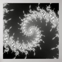 espiral blanco y negro impresiones