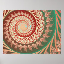 Espiral bordado poster