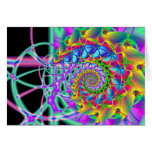 espiral de Phoenix del arco iris Tarjeton