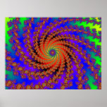Espiral del arco iris, alternativa (impresión) poster
