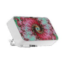 Espiral doble -. diseño del fractal portátil altavoces