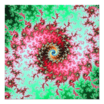 Espiral doble -. diseño del fractal impresiones fotograficas