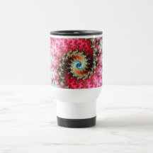 Espiral doble -. diseño del fractal taza