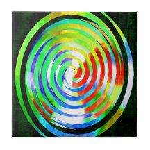 Espiral en la madera verde azulejo