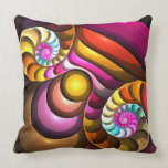 Espiral moderno, fractal, almohada abstracta