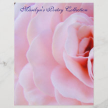 Espiral subió rosa de la flor del papel de la cole flyer personalizado