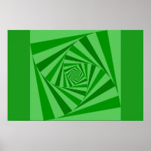 Espiral verde de la caja impresiones