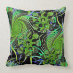Espirales artísticos y almohada de las flores de l