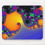 Espirales coloridos del fractal: tapete de ratones