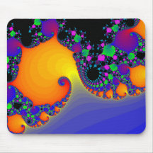 Espirales coloridos del fractal: tapete de ratones