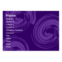 Espirales púrpuras - púrpura tarjeta personal