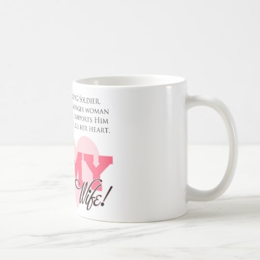 Esposa orgullosa del ejército taza