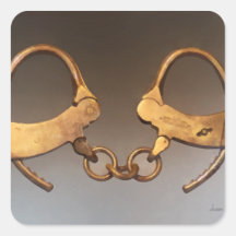 Esposas del vintage calcomanías cuadradass