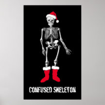 Esqueleto confuso poster