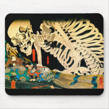 Esqueleto de Kuniyoshi convocado por la bruja Tapetes De Ratones