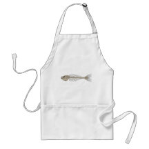 Esqueleto de los pescados delantal