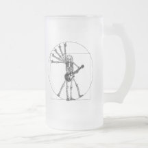 Esqueleto de Vitruvian Tazas De Café