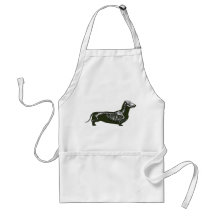 esqueleto del dachshund delantales