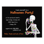 Esqueleto del fiesta de Halloween Invitacion Personalizada