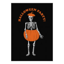 Esqueleto listo de Halloween Invitaciones Personales
