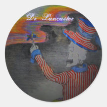 Esqueleto Sam del Dr. Lancaster Pegatinas