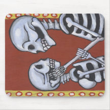 esqueletos de dia de los muertos en mousepad del a alfombrillas de raton