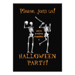 Esqueletos divertidos de Halloween - únase a por f Invitación Personalizada