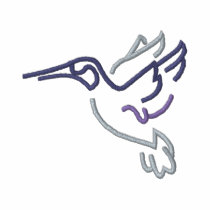 Esquema del colibrí camisetas bordadas