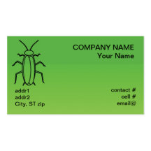 esquema del insecto de la cucaracha tarjetas personales