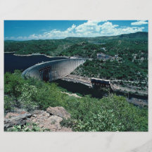 Esquema hidroeléctrico de Kariba, del lado de Zimb Tarjeta Publicitaria