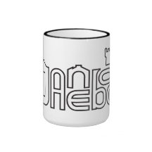 Esquema negro de Danebod Tazas De Café