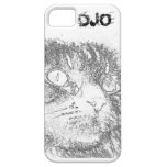 Esquema personalizado de la cara del gatito iPhone 5 carcasa