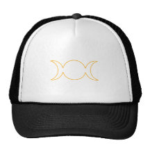 Esquema triple anaranjado de la diosa gorro