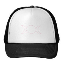 Esquema triple rosa claro de la diosa gorro de camionero