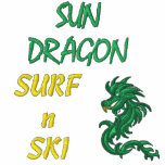 Esquí de la resaca n del dragón de Sun Sudadera Encapuchada