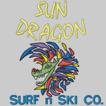 Esquí de la resaca n del dragón de Sun camisetas bordadas
