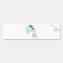 Esquí Pegatina De Parachoque