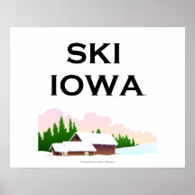 Esquí SUPERIOR Iowa Posters