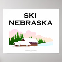 Esquí SUPERIOR Nebraska Posters