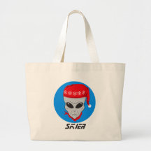 Esquiador extranjero bolsa de mano
