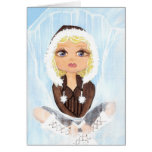 Esquimal en el hielo Quantum Cutie Tarjeton