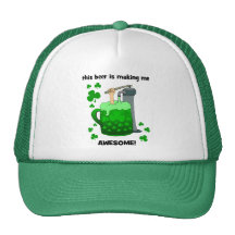 esta cerveza me está haciendo impresionante gorros bordados